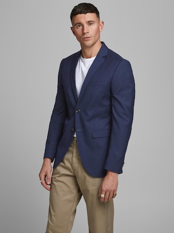 Coupe slim Veste de costume 'Franko' JACK & JONES en bleu : devant