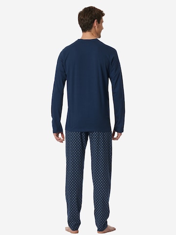 SCHIESSER Pyjama lang 'Casual Essentials'‌‌‌‌‌‌‌‌‌ in Blau