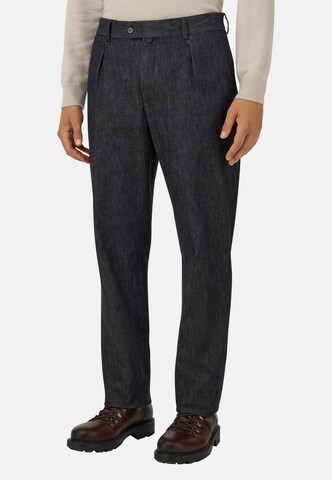 Regular Pantalon à pince Boggi Milano en bleu : devant