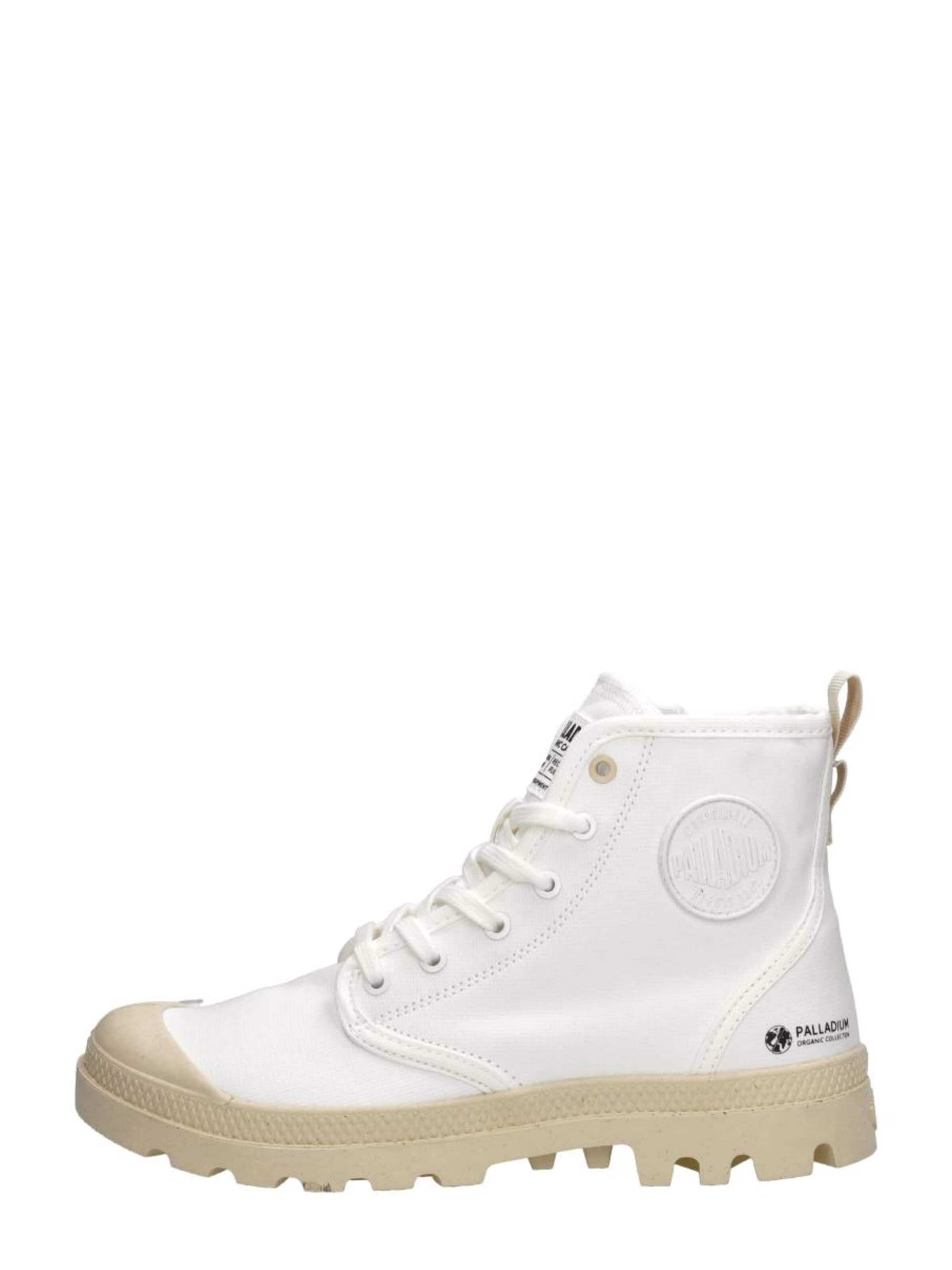 Baskets hautes 'Pampa Hi Zip Oragnic' Palladium en blanc