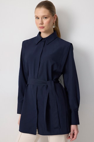 Touche Prive Bluse in Blau: Vorderseite