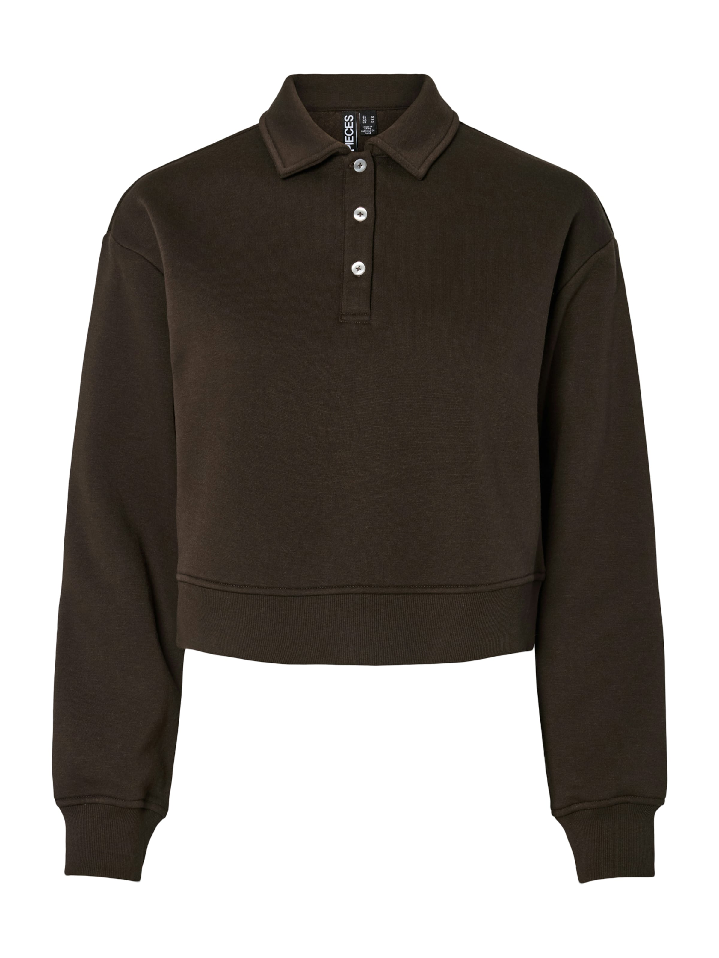 Felpa 'PCChilli' di PIECES in marrone: frontale