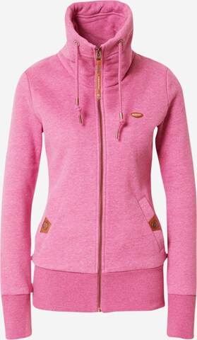 Veste de survêtement 'Rylie' Ragwear en rose : devant