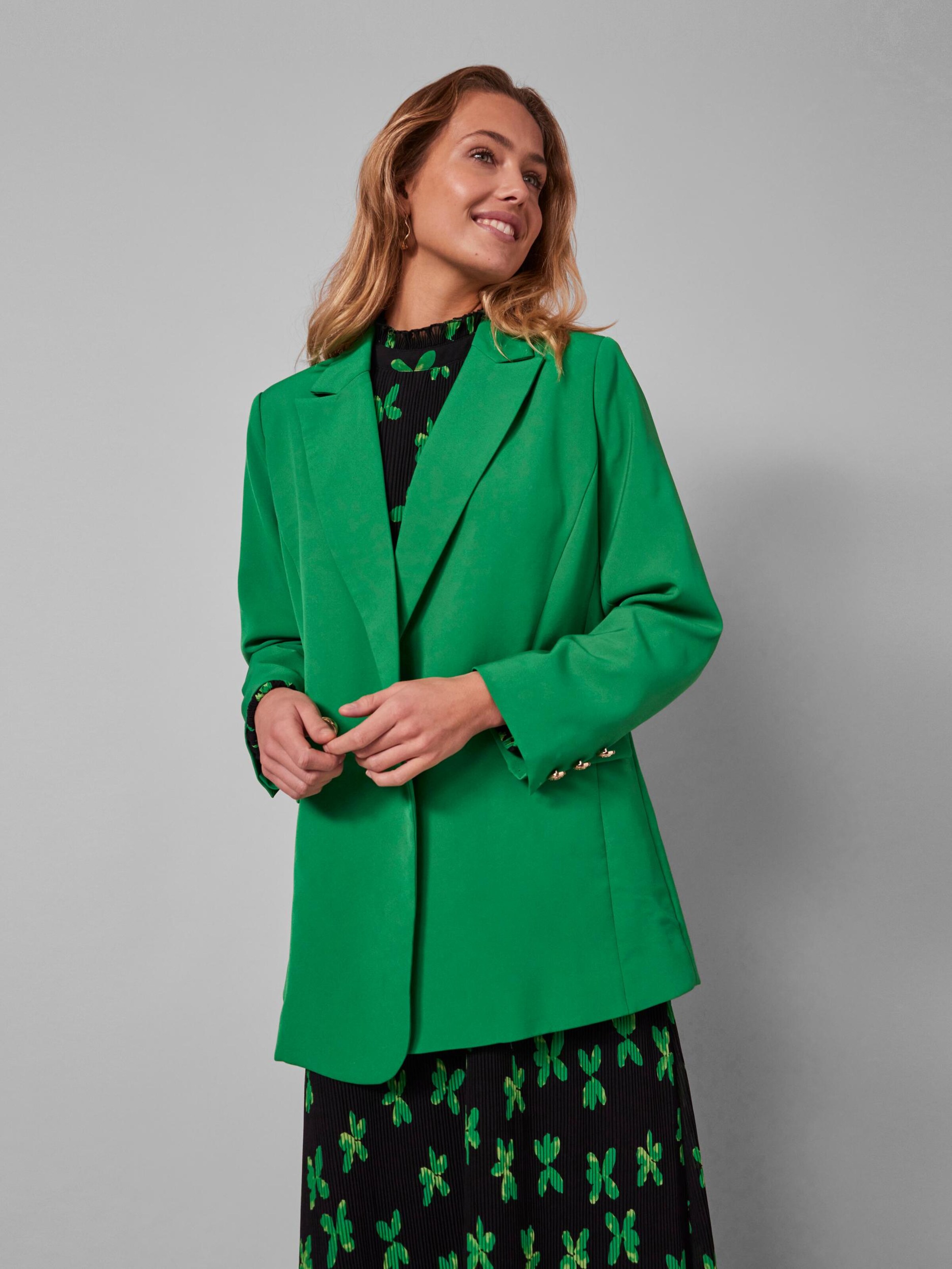 green cape blazer