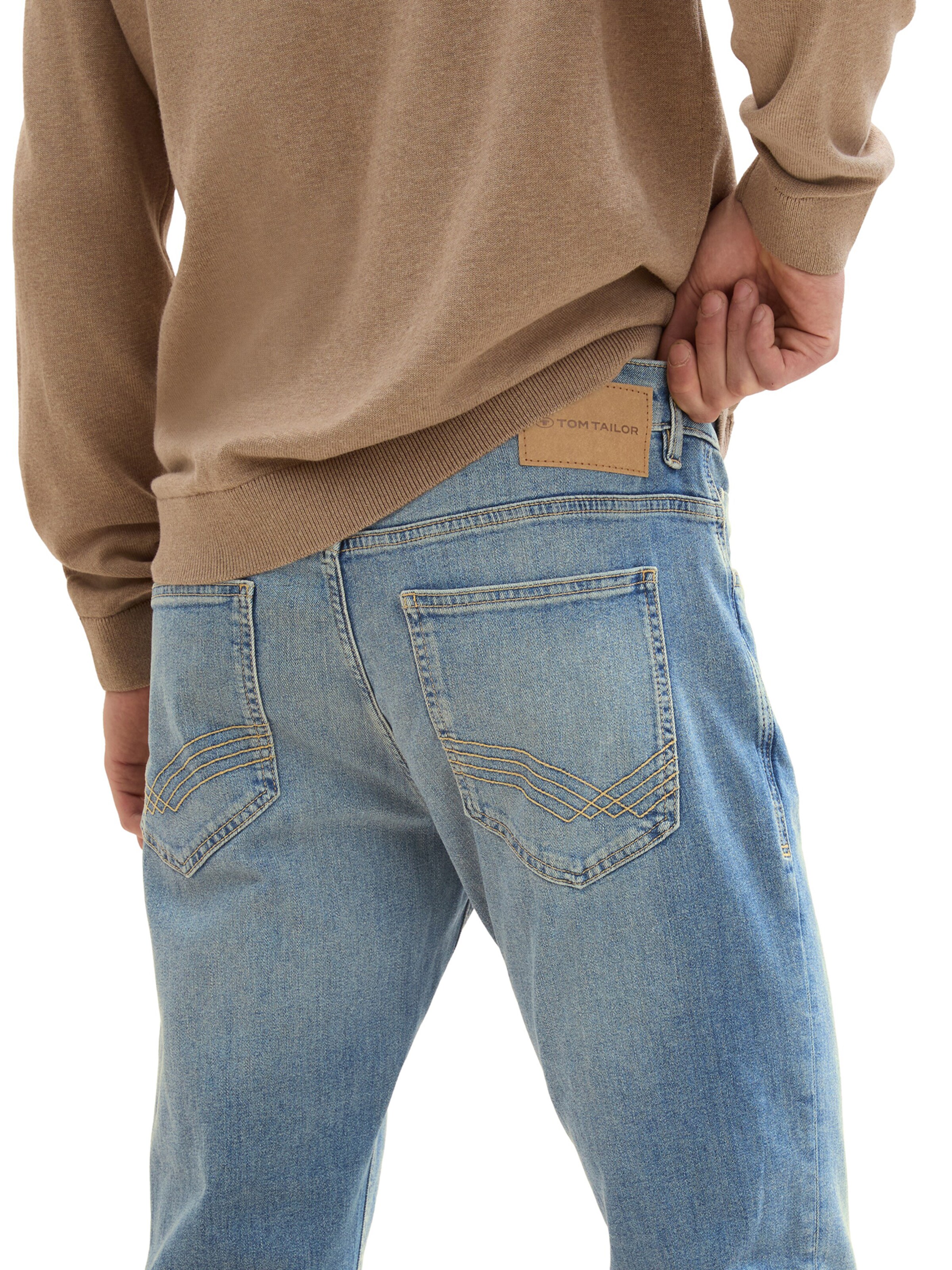 TOM TAILOR - Slimfit Calças de ganga 'Josh' em azul