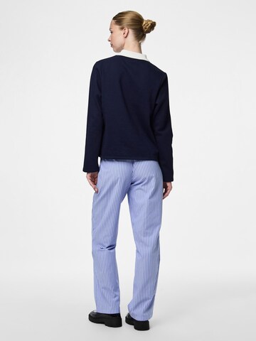 PIECES Wide Leg Hose 'PCFolli' in Blau