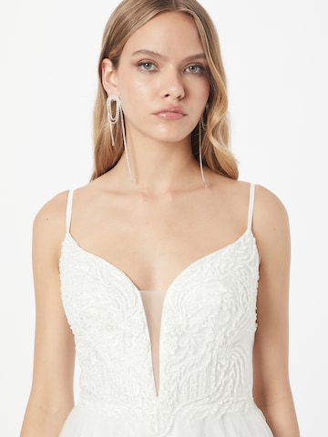 Robe de cocktail Laona en blanc