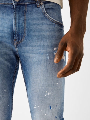 Slimfit Jeans de la Bershka pe albastru