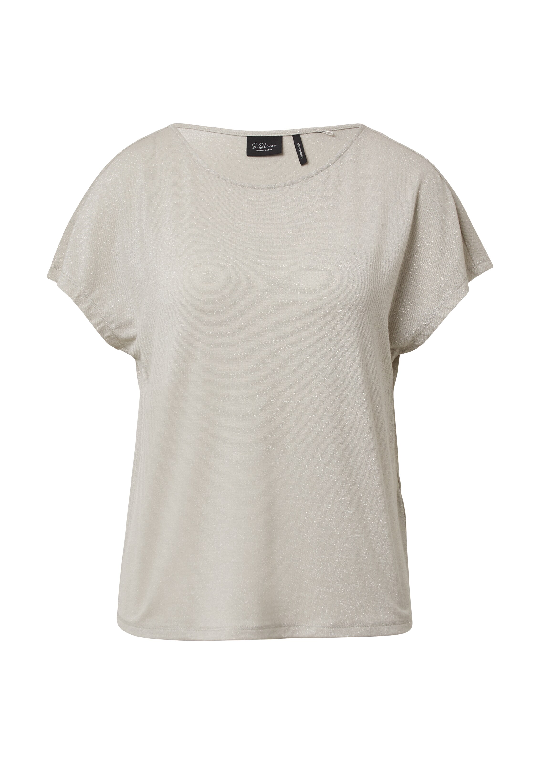T-shirt s.Oliver BLACK LABEL en beige : devant