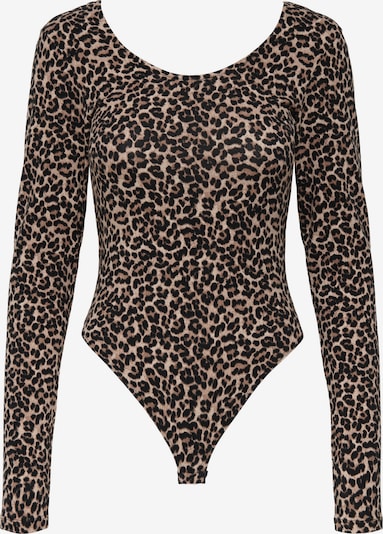 ONLY Bodi majica 'ONLLIVE LOVE' u sivkasto bež / pijesak / crna, Pregled proizvoda