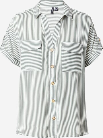 VERO MODA Bluse 'BUMPY' in Grün: predná strana