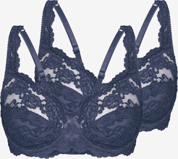 Triangle Soutien-gorge 'CLASSIC LACE' sassa en bleu : devant