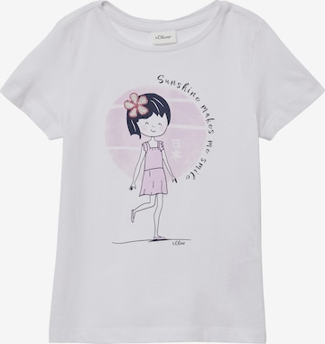 s.Oliver T-Shirt in Weiß: Vorderseite