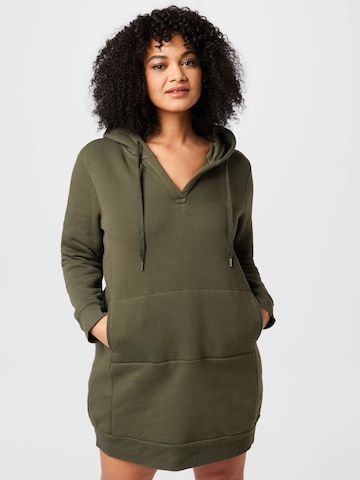 ABOUT YOU Curvy Dress in Green: front