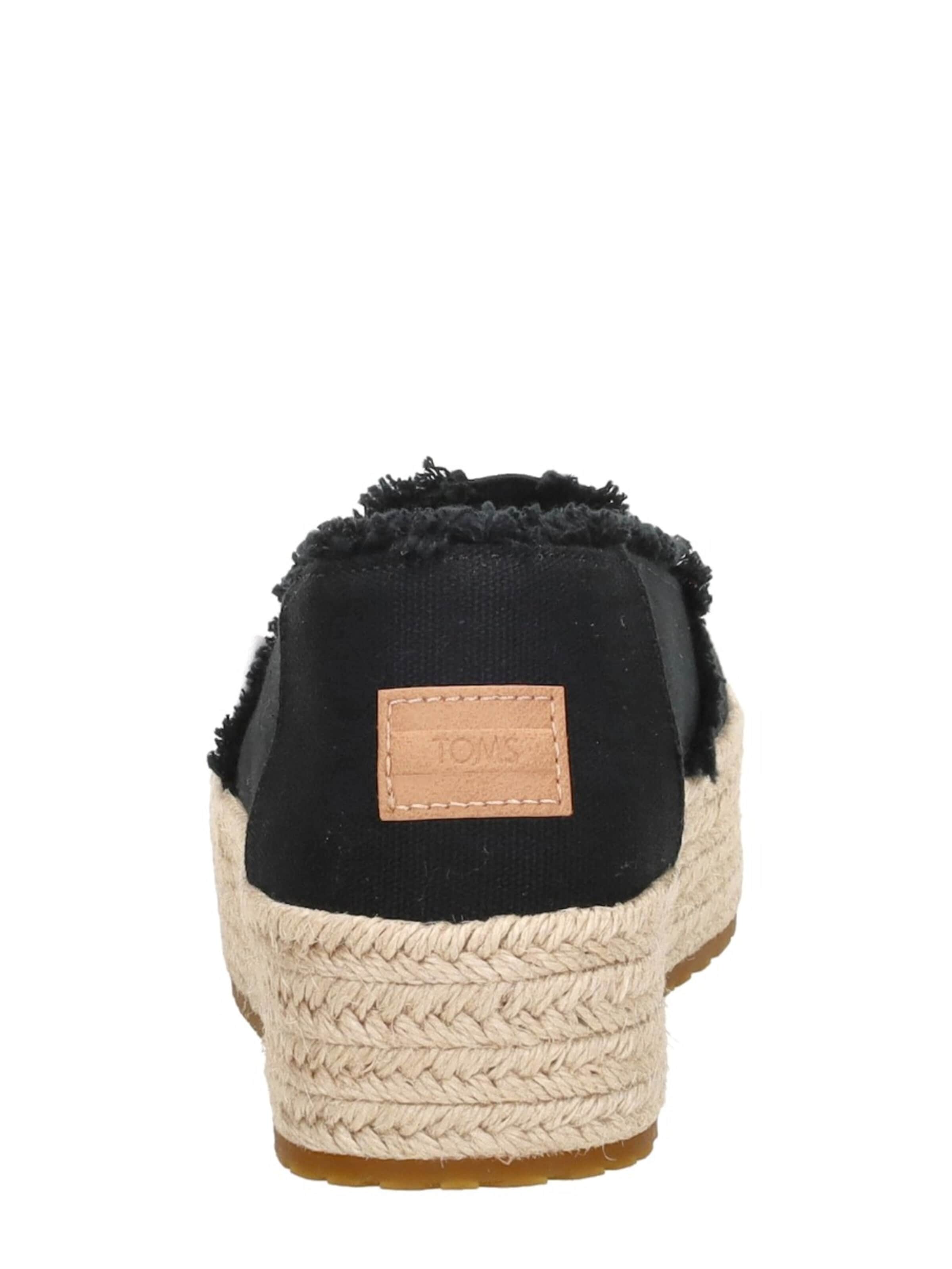 TOMS Espadrilles 'Valencia' in Zwart