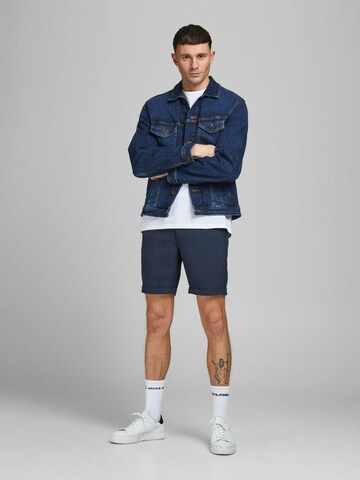 JACK & JONES Slimfit Chinobyxa 'Connor' i blå