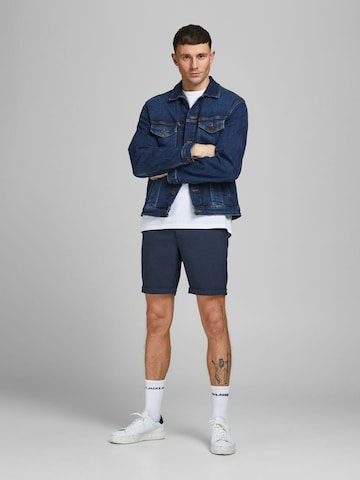 JACK & JONES Slimfit Shorts 'Connor' in Blau