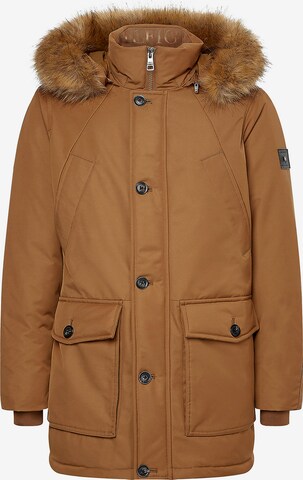 TOMMY HILFIGER Winterparka 'Rockie' in Beige: voorkant