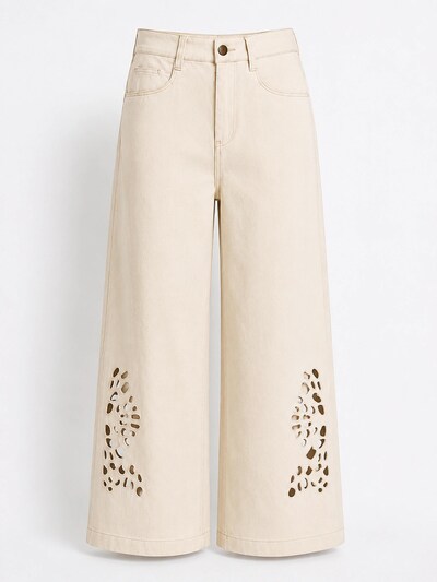 Josephine Label Bukser 'Calças Inês' i 34/34 i beige, Produktvisning