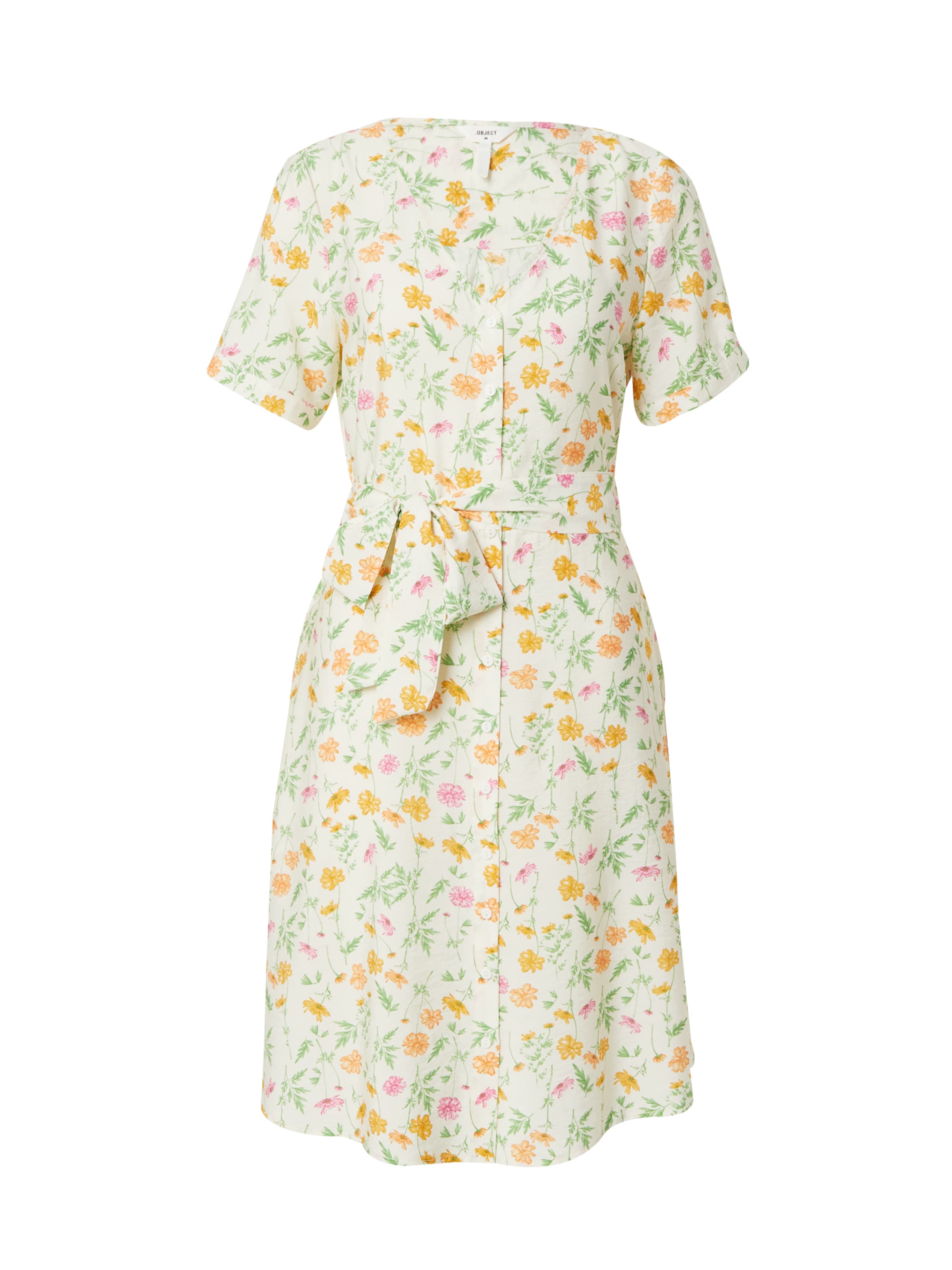 Abito camicia 'OBJLORENA' di OBJECT in beige: frontale