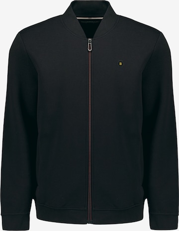 No Excess Zip-Up Hoodie in Black: front