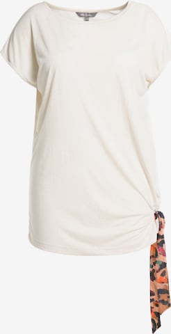 T-shirt Ulla Popken en beige : devant