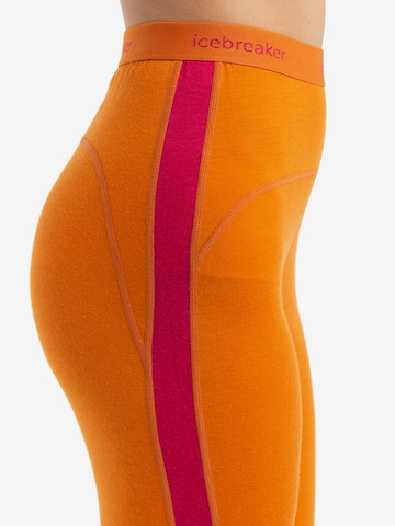 ICEBREAKER Skinny Workout Pants '200 Oasis' in Orange