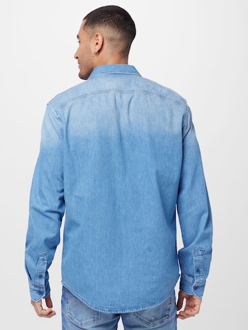 DRYKORN Regular fit Button Up Shirt in Blue