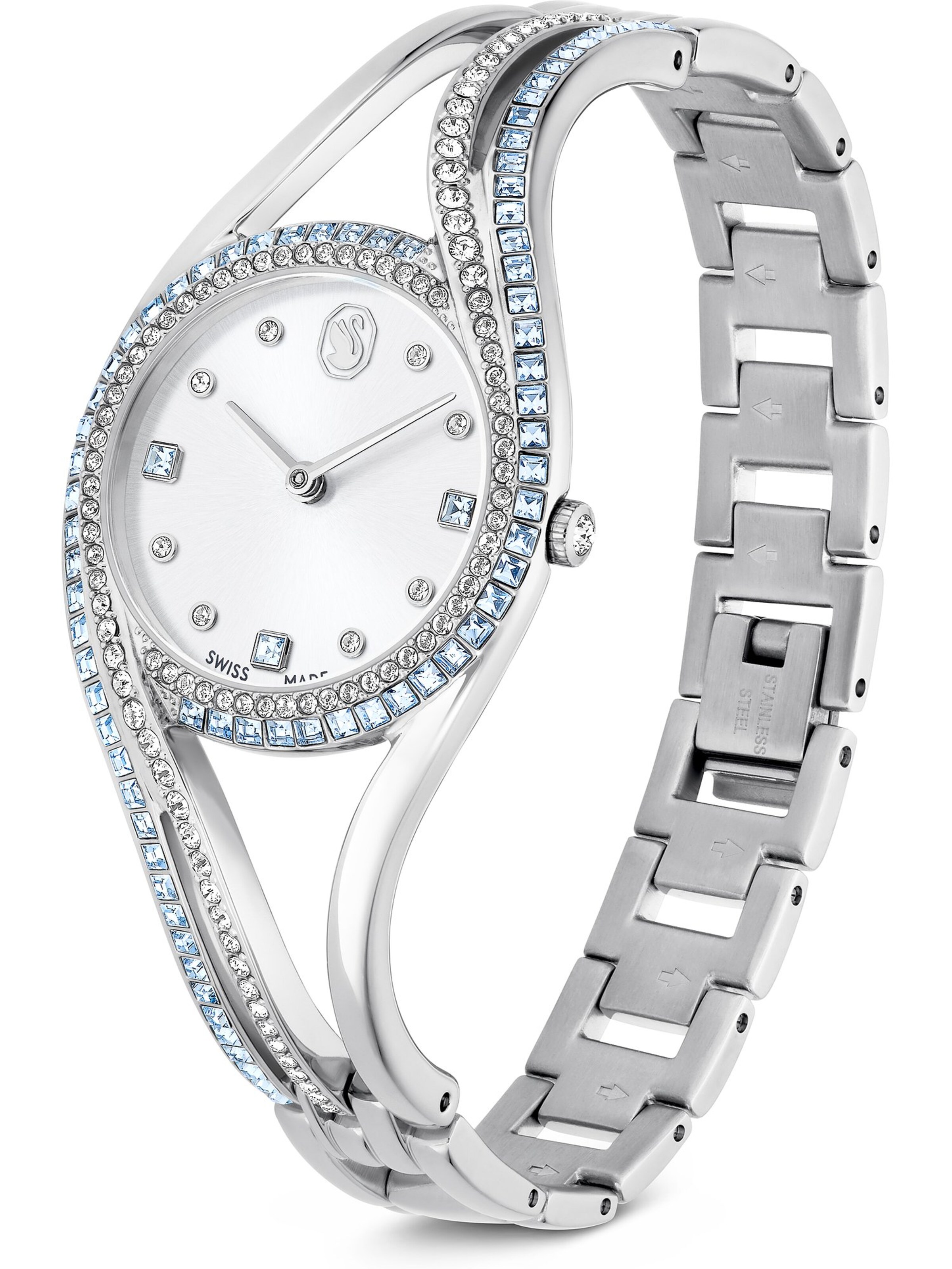 Swarovski Analoguhr in Silber