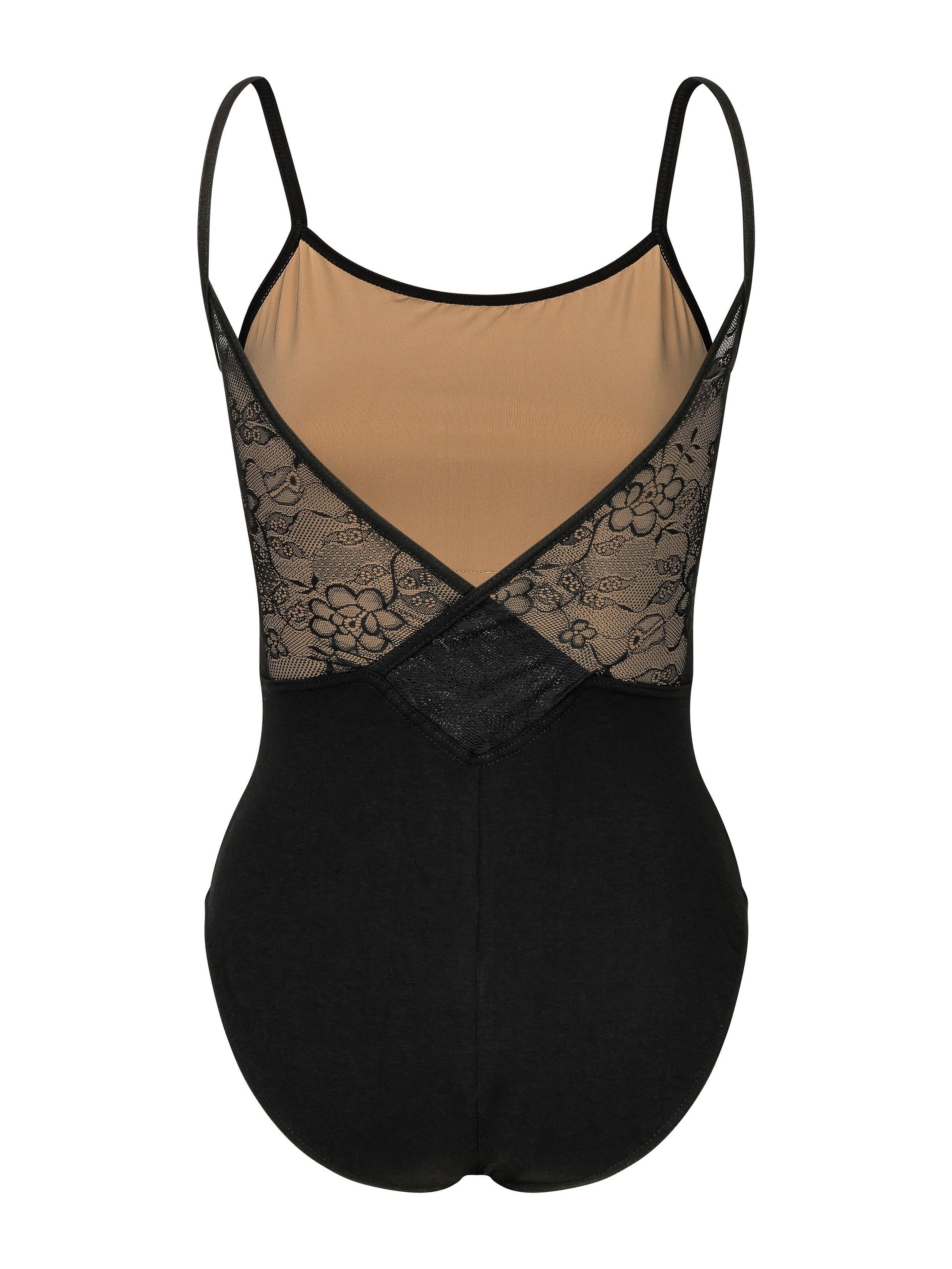 Tanzmuster Athletic Bodysuit 'Nadine' in Black
