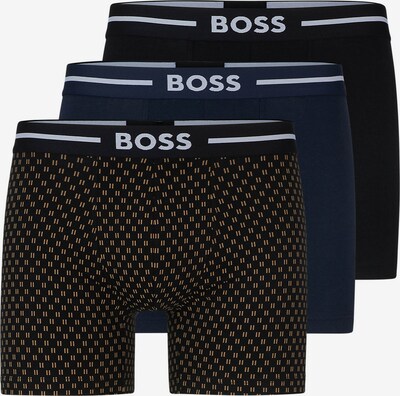 BOSS Boxershorts in de kleur Blauw / Geel / Zwart, Productweergave