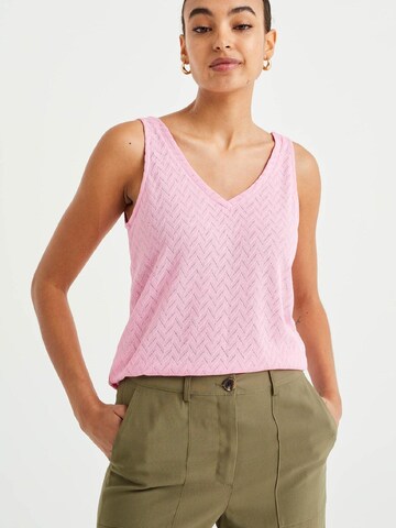 WE Fashion Top in Pink: Vorderseite