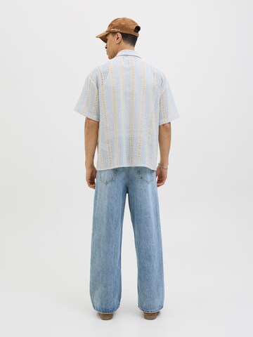 JACK & JONES Comfort fit Button Up Shirt 'JORBellagio' in Blue