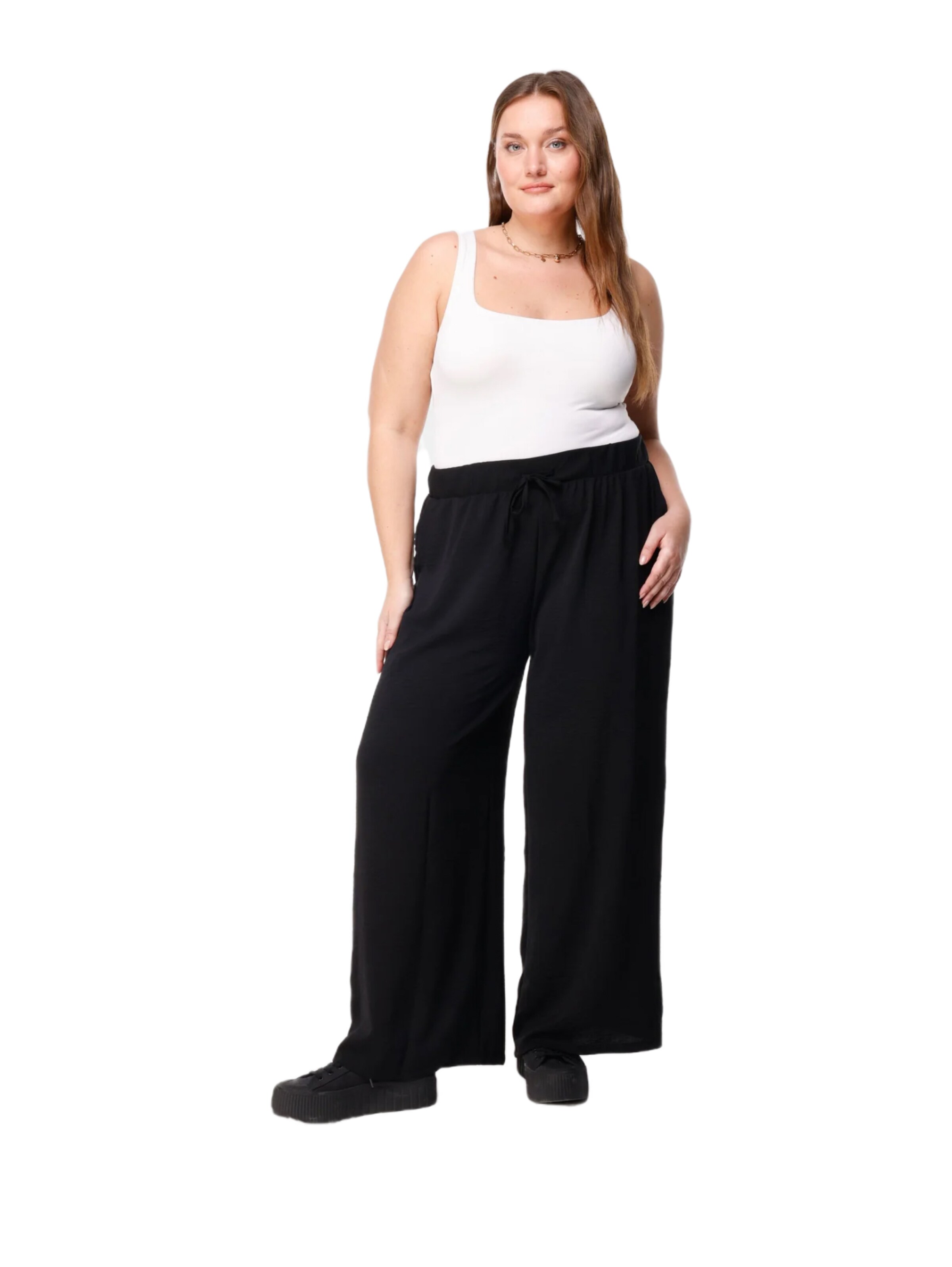 Shape Of You Wide leg Trousers in Black
