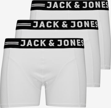 JACK & JONES Boxerky 'Sense' - biela: predná strana