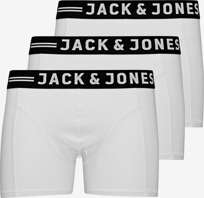 JACK & JONES Boxershorts 'Sense' in de kleur Zwart / Wit, Productweergave