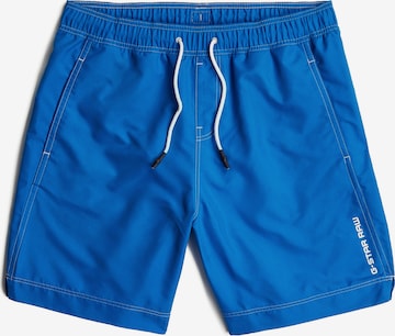 G-STAR Badeshorts 'Long' Sweatshirt 'Woven' in Blau: Vorderseite