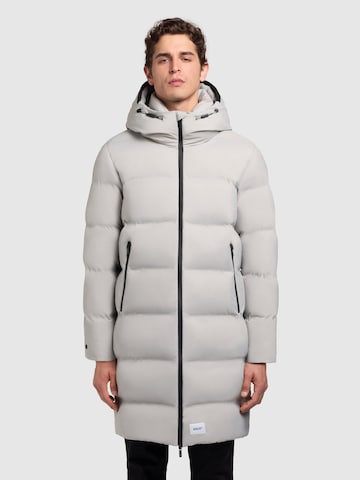 Manteau d’hiver 'Caius2' khujo en gris : devant