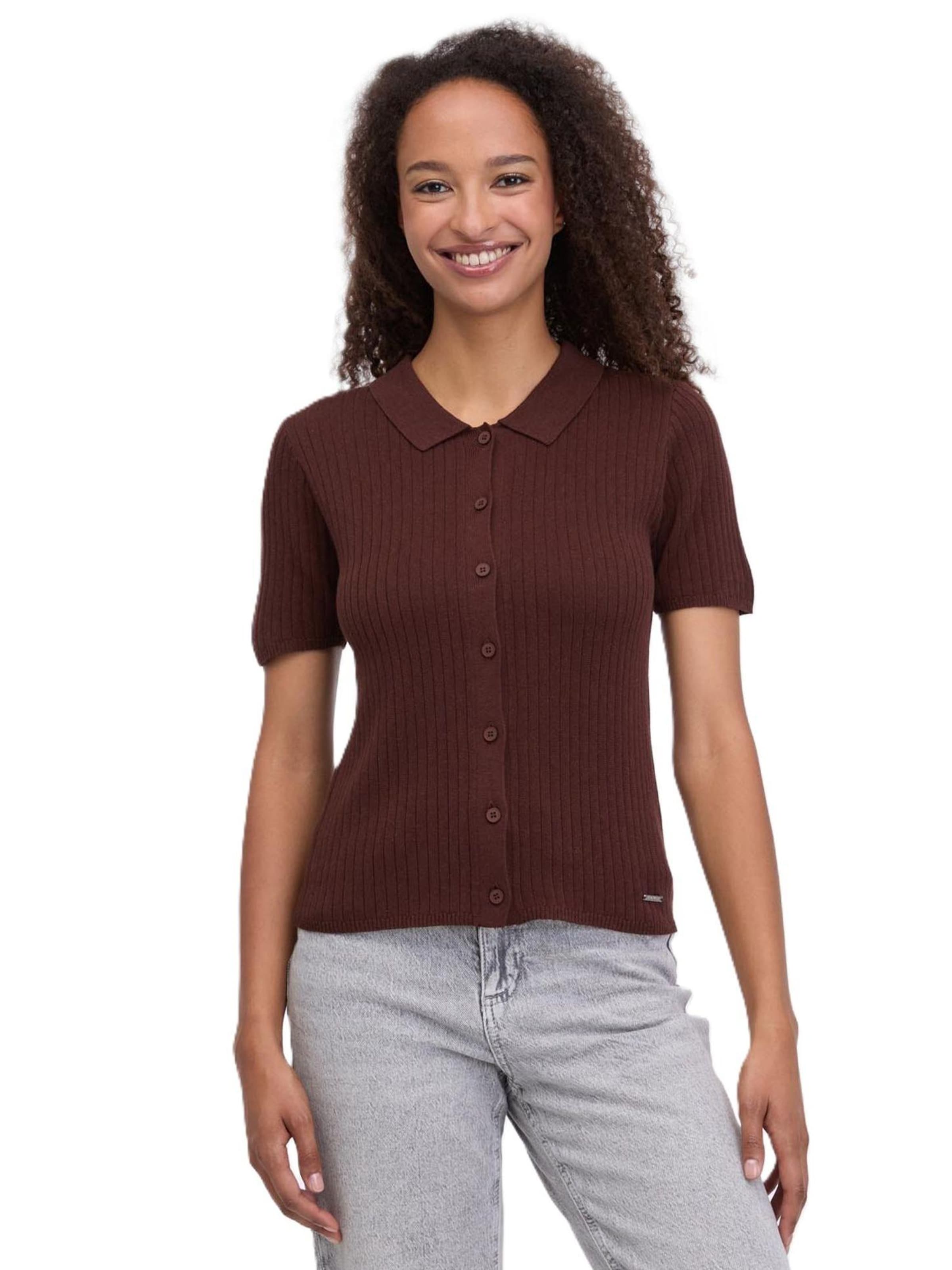 Ragwear Shirt 'TRAVOLTO' in Brown: front