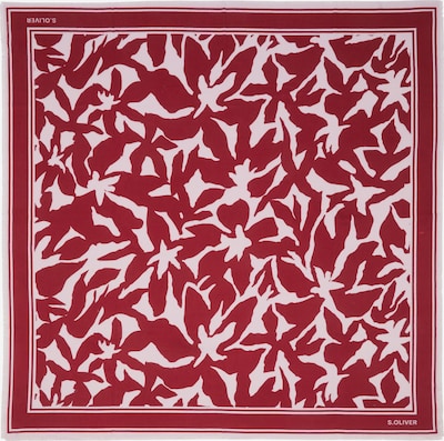 s.Oliver Tuch in dunkelrot / weiß, Produktansicht