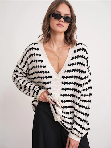 MixRay Strickjacke in Weiß