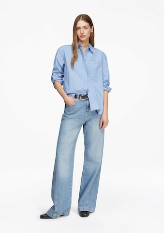 COMMA Bluse in Blau