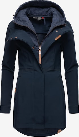 Manteau fonctionnel 'Ybela' Ragwear en bleu : devant