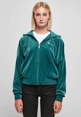 Karl Kani Sweatjacke in Grün: Vorderseite