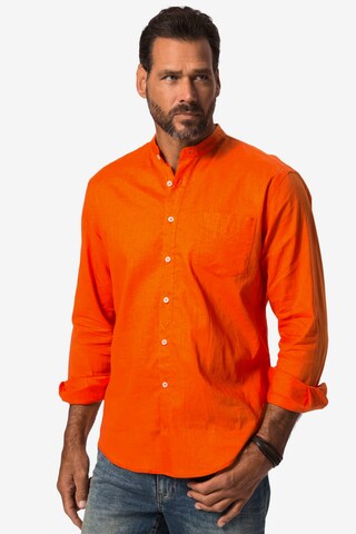 JP1880 Regular fit Overhemd in Oranje: voorkant