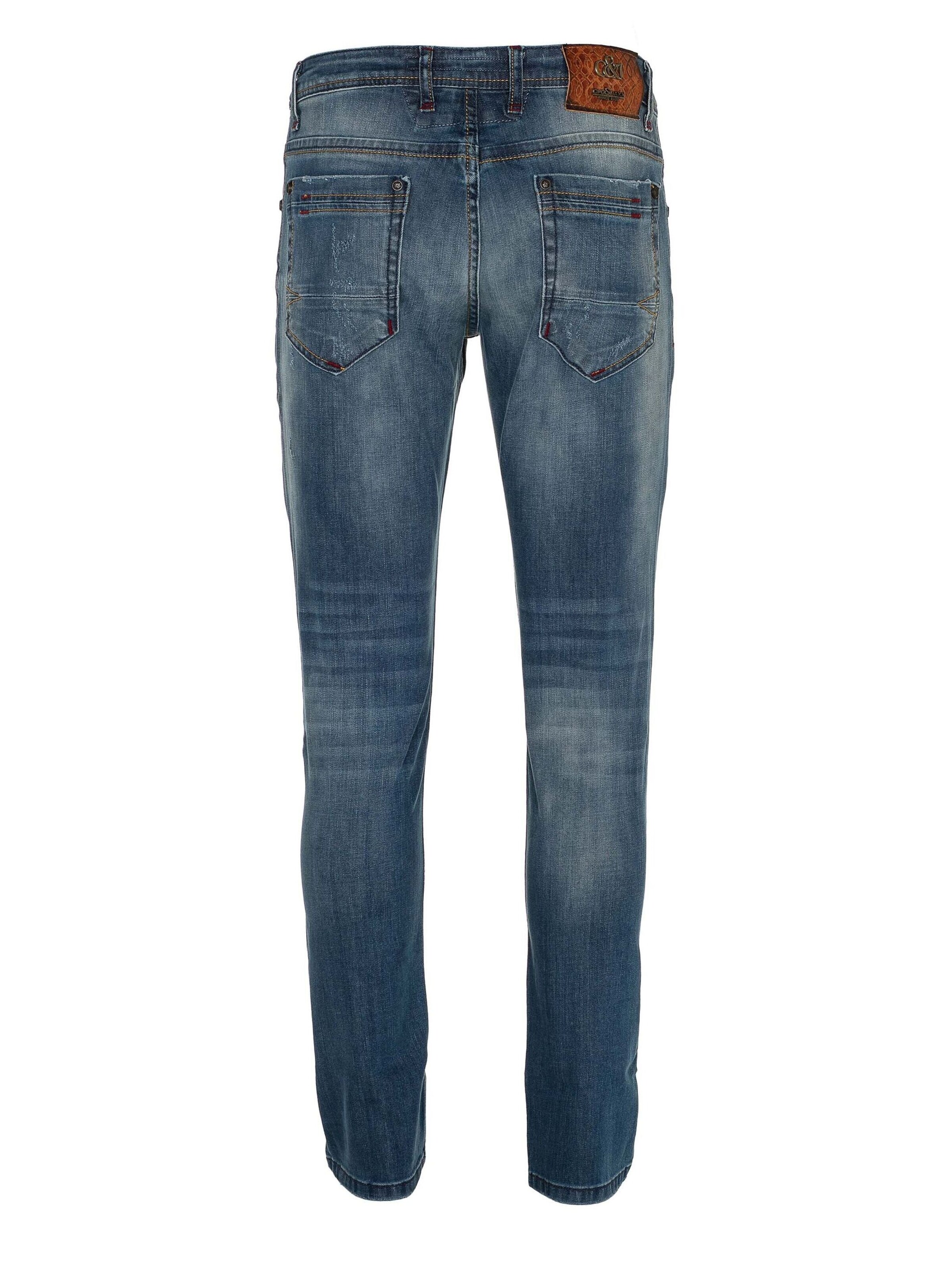 Coupe slim Jean CIPO & BAXX en bleu