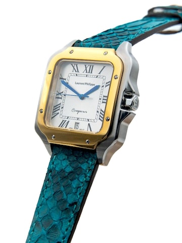 Laurent Philippe Analog watch 'Conqueror Imperial Topaz – Venin Blue' in Blue