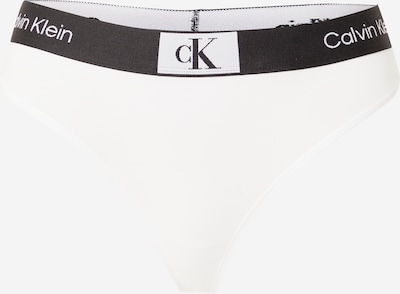 Tanga Calvin Klein Underwear pe negru / alb, Vizualizare produs