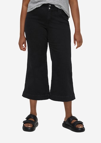 Wide Leg Jean TRIANGLE en noir : devant