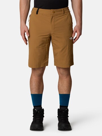 THE NORTH FACE Regular Outdoorbyxa 'TANKEN' i brun: framsida